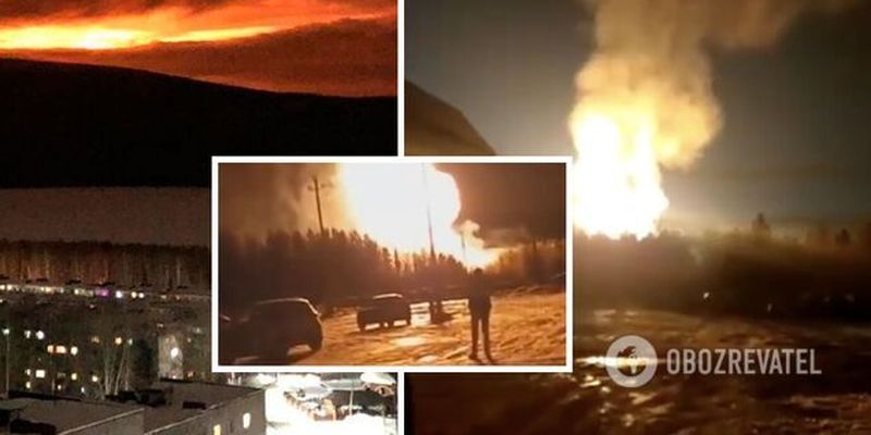 Огонь видно за километры: в России произошел взрыв на газопроводе, разразился масштабный пожар. Видео