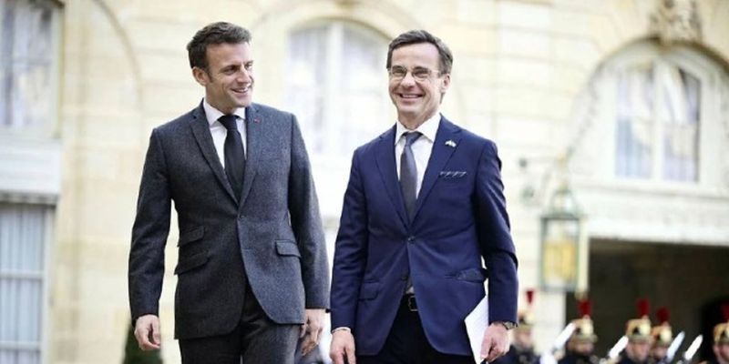Президент Франции и премьер Швеции заявили о поддержке Украины