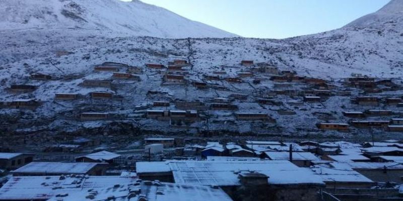 В Турции неожиданно выпал снег