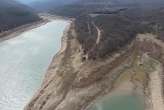 В Крыму обмелело очередное водохранилище