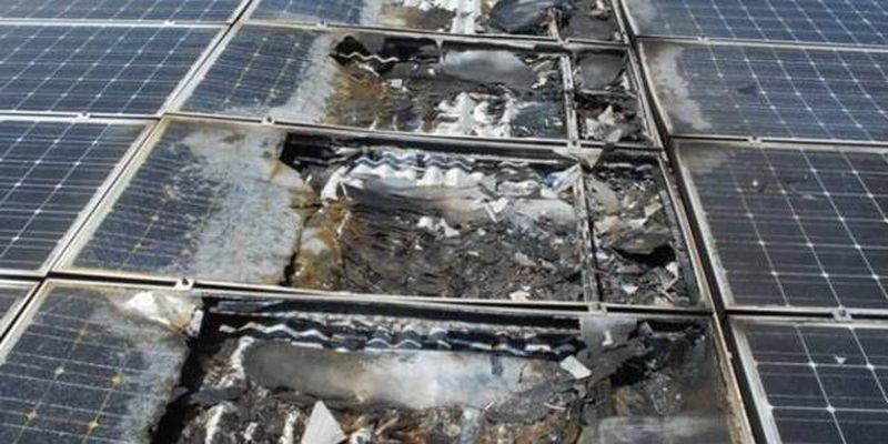 В Австрии загорелась крышная солнечная станция