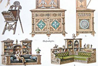 Опублікували екскізи меблів в українському стилі, яким 120 років