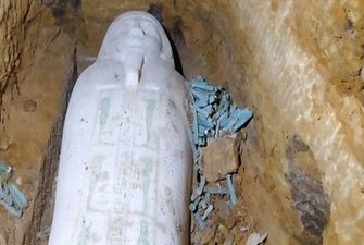 Археологи раскопали древнеегипетский "царский" саркофаг с рисунками и иероглифами: фото