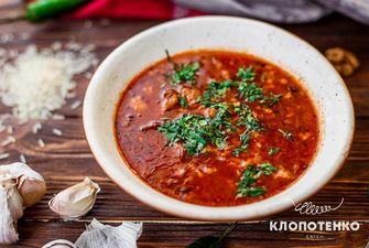 Суп харчо с грецкими орехами: пошаговый рецепт