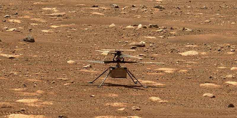 NASA Ingenuity взлетел над поверхностью Марса