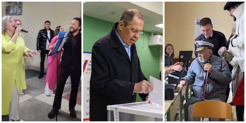 "Всё для тебя...": Михайлов устроил шоу на выборах РФ, кто еще отличился