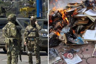 Оккупанты массово сжигают украинские книги на Луганщине – ЦНС