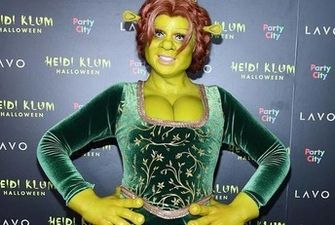 Хайди Клум показала, как гримеры превратили ее в принцессу Фиону из "Шрека" на Хэллоуин: видео/Модель вспомнила свой яркий образ