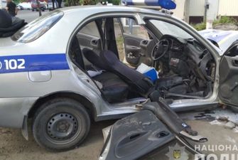 В Харьковской области полицейское авто попало в ДТП, шестеро пострадавших