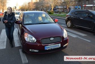 Авто Hyundai в Николаеве сбило пешехода на «зебре»