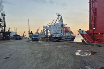Окупанти вивантажують крадене українське зерно в турецькому порту