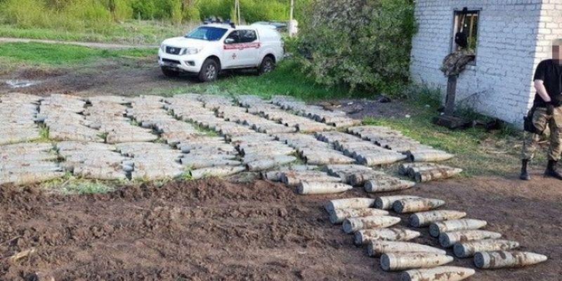 СБУ обнаружила на Луганщине крупный схрон с артснарядами