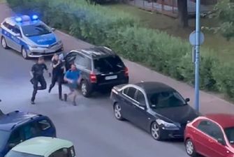 В Польше украинец отбивался от копов огнетушителем