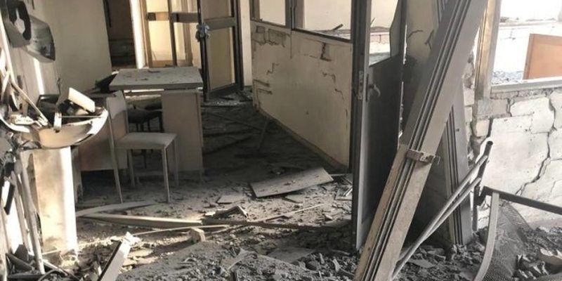 В Херсонской ОВА показали, как выглядит детская больница после российского обстрела