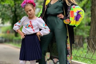 "Чудо в пір'ї": Полякова насмішила юзерів кривляннями молодшої доньки