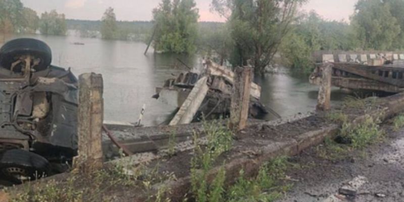 Как объехать уничтоженный молнией мост под Киевом: обнародована схема