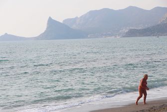Все мысли про купальник: появилось интересное фото с пляжа в Крыму