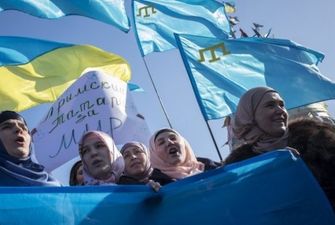 В Киеве отпраздновали День крымскотатарского флага