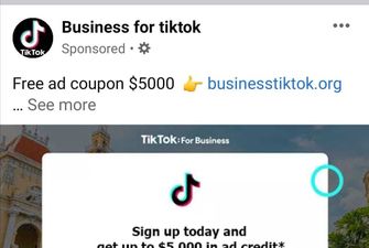 Реклама у Facebook запропонувала грошей на просування TikTok. Я перейшов і з мого акаунту зняли $2 тис