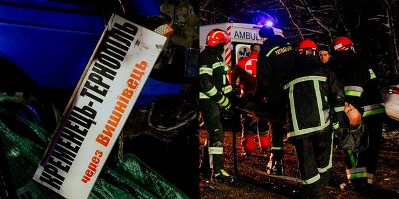 На Тернопільщині сталася ДТП за участю рейсового автобуса: постраждали майже 10 осіб