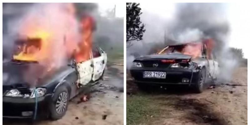 "Це мій протест владі": власник "євробляхи" спалив своє авто й показав процес на відео