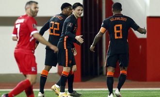 Нидерланды разгромили Грузию в товарищеском футбольном матче