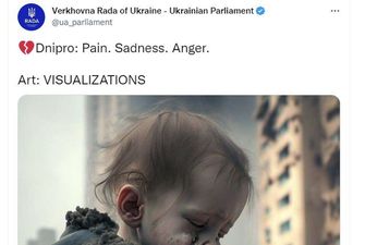 Пользователи возмущены: в Twitter Верховной Рады попало фото ребенка, сгенерированное ИИ