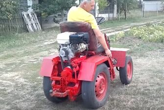 Из старого "Запорожца" создали мини-трактор для села: "тащит" лучше фабричной техники