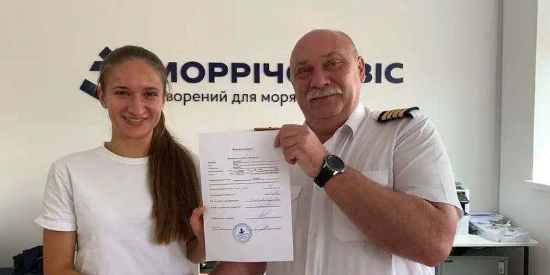 В Украине первая женщина стала капитаном по новой системе оценки моряков