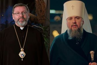 Митрополит Эпифаний и архиепископ Святослав поздравили украинцев с Рождеством