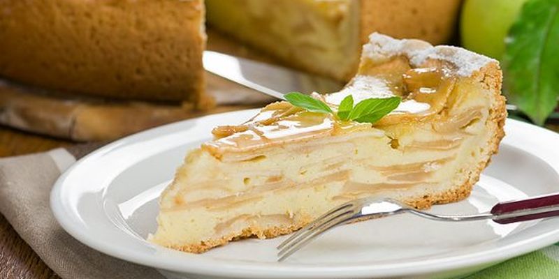 Рецепт диетического яблочного пирога без муки
