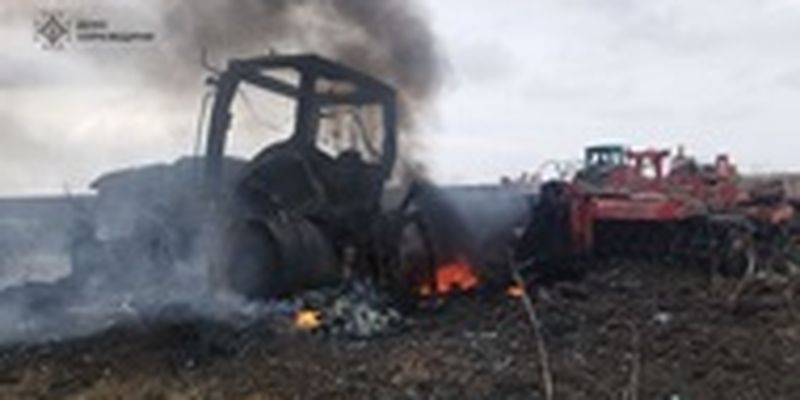 В Харьковской области трактор взорвался на взрывчатке