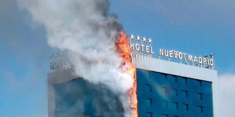 В Мадриде горел отель - из здания эвакуировали 200 человек