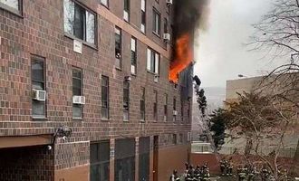 Причиной масштабного пожара в доме в Нью-Йорке стал обогреватель