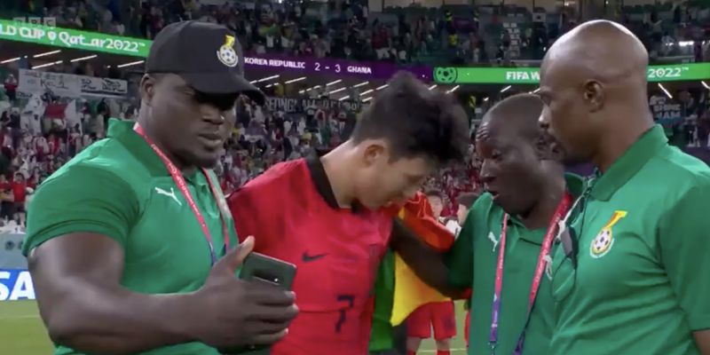 Тренер Ганы тайно сделал селфи с плачущей звездой Южной Кореи после поражения на ЧМ-2022