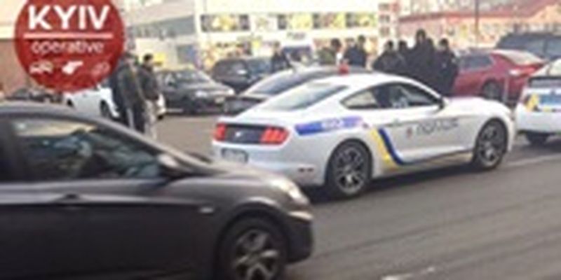 В Киеве задержали Mustang в полицейской раскраске