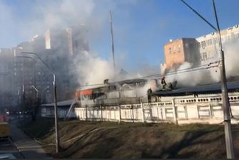 В Киеве произошел пожар на швейной фабрике