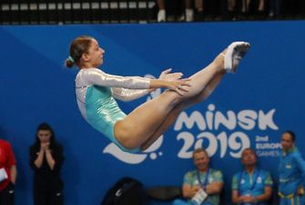 Украинские батутистки выиграли "серебро" на Европейских играх-2019