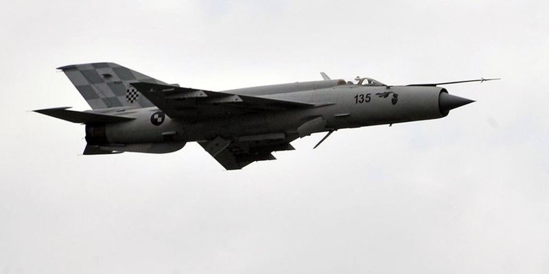 В Хорватии разбился истребитель МиГ-21 в ходе тренировочного полета