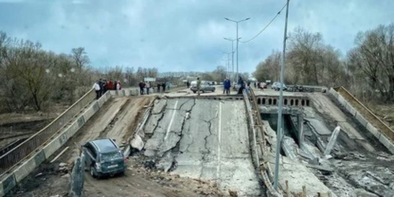 На трассе Р-69 Киев - Вышгород - Десна - Чернигов в течение недели сделают две временные переправы