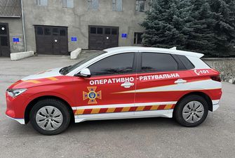 Украинские спасатели начали использовать современные электромобили