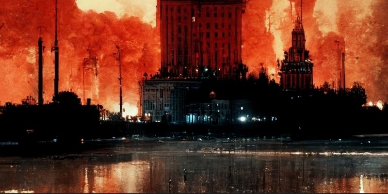 Нейросеть показала будущее: ядерный взрыв в Москве и футуристичный Киев