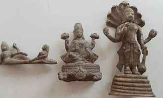 Пытались скрыть от властей: в Индии нашли бронзовых идолов возрастом 400 лет