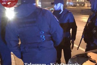 В Киеве мужчина с автоматом в багажнике BMW убегал от спецназовцев