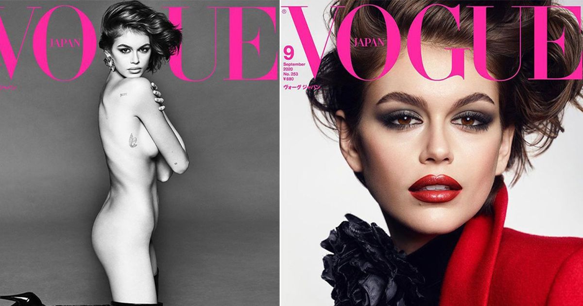 Kaia Gerber Nude For Vogue Japan.