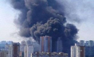 В Киеве произошел масштабный пожар в новостройке