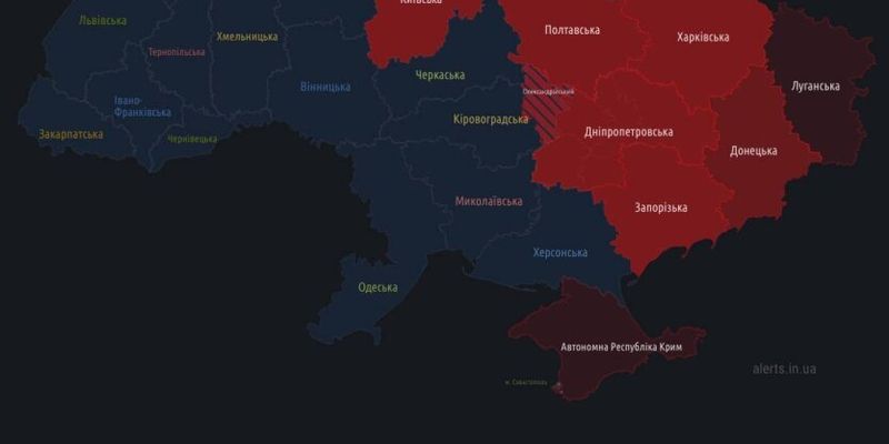 Киевская ОВА предупреждает об угрозе атаки дронами
