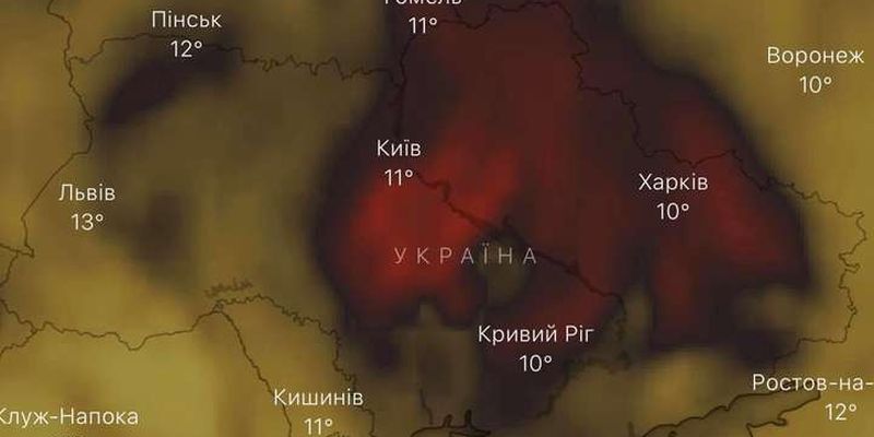 Над Україною зафіксували аномально високий рівень чадного газу