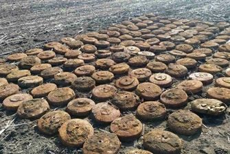 В Днепропетровской области нашли в поле более 100 мин