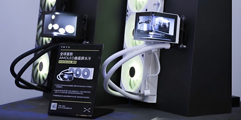 Системы жидкостного охлаждения TRYX Panorama получили изогнутый AMOLED-дисплей